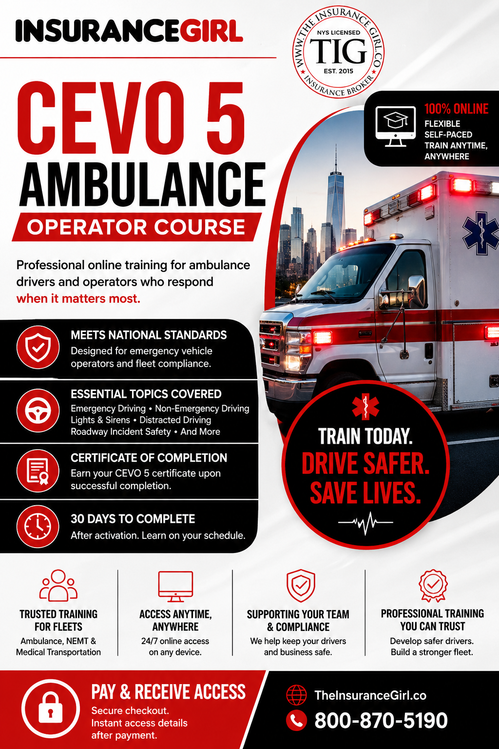 CEVO 5 Ambulance Operator Course Online
