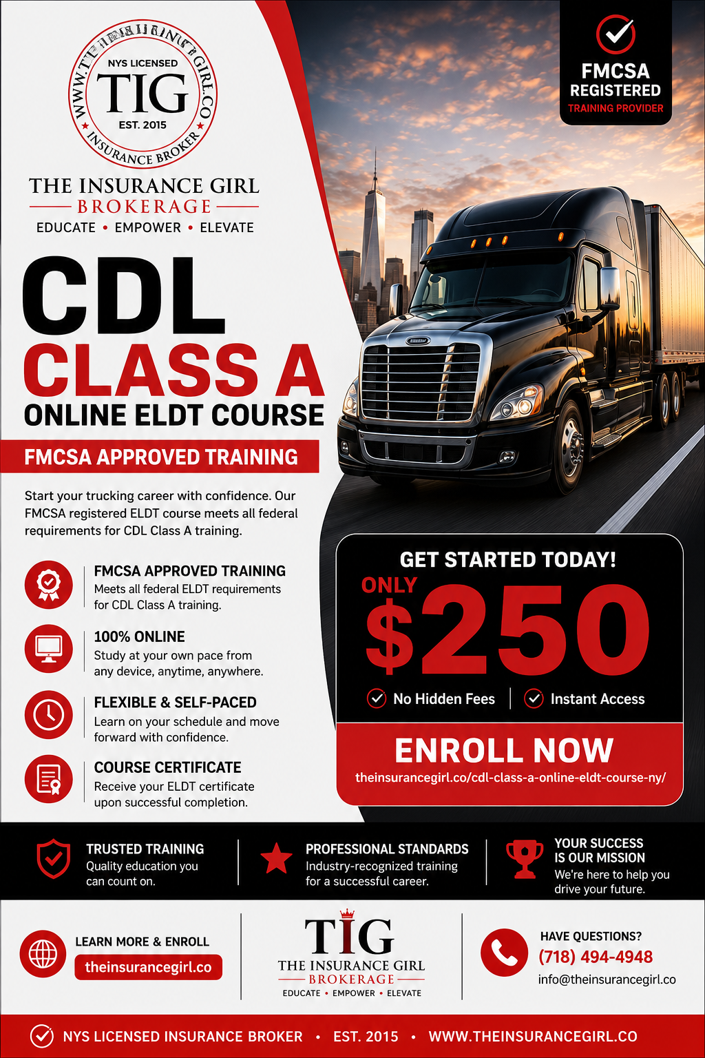 CDL Class A Online ELDT Course
